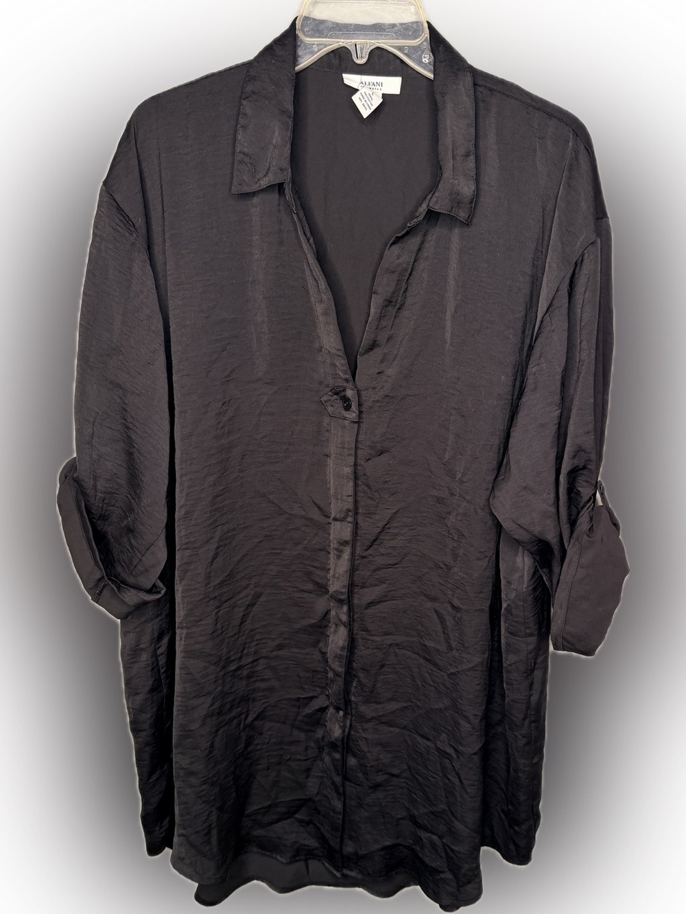 Alfani Intimates Black Lounge Shirt